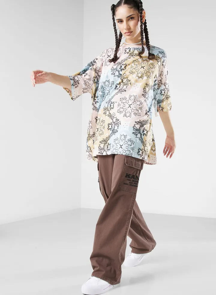 Retro Washed Cargo Pants