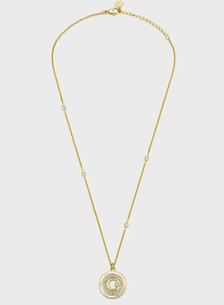 Single Chain Detail Necklace