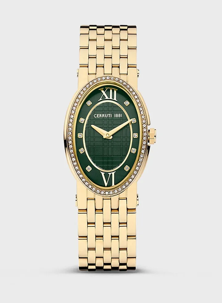 Steel Strap Analog Watch