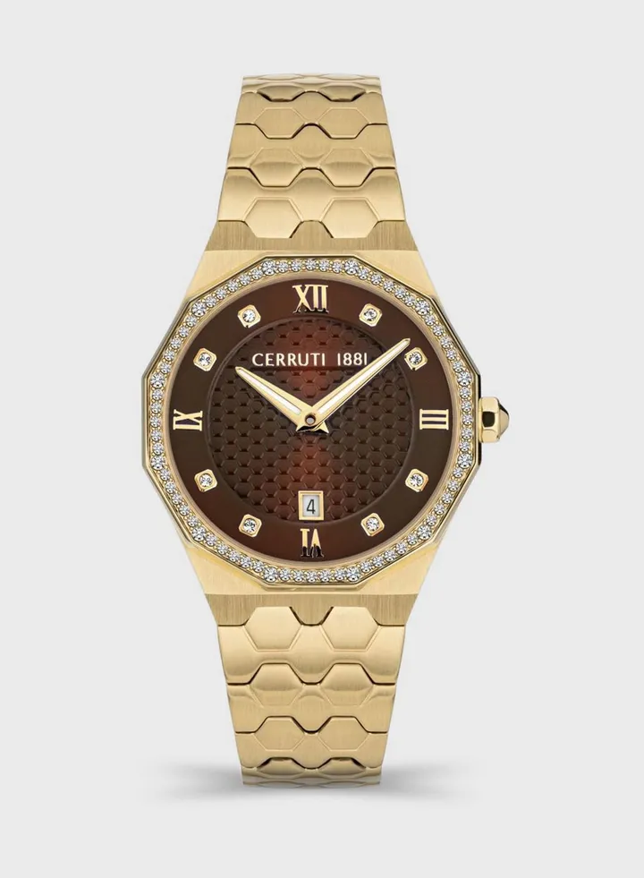 Steel Strap Analog Watch