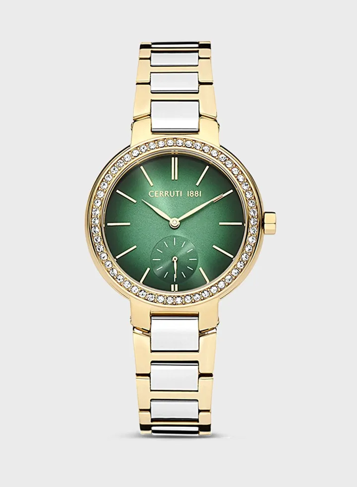 Steel Strap Analog Watch