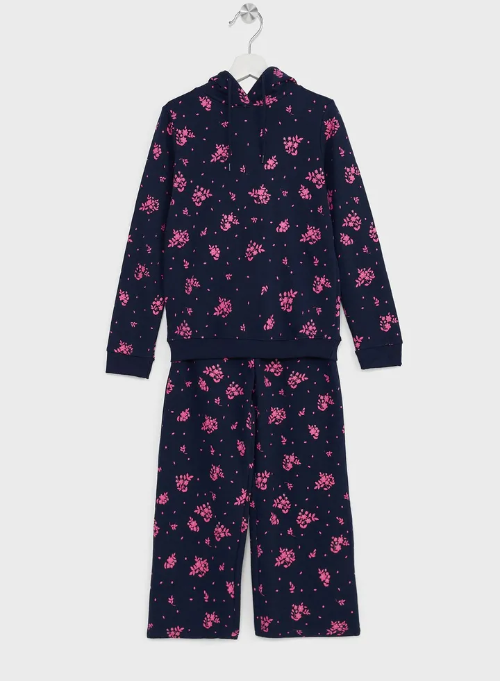 Pullover Hoodie & Joggers For Girls