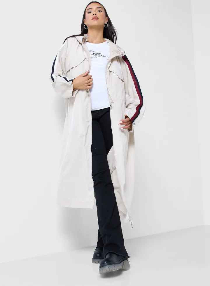 Woven Longline Jacket