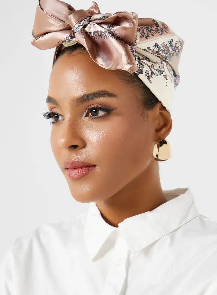 Floral Print Hijab Scarf
