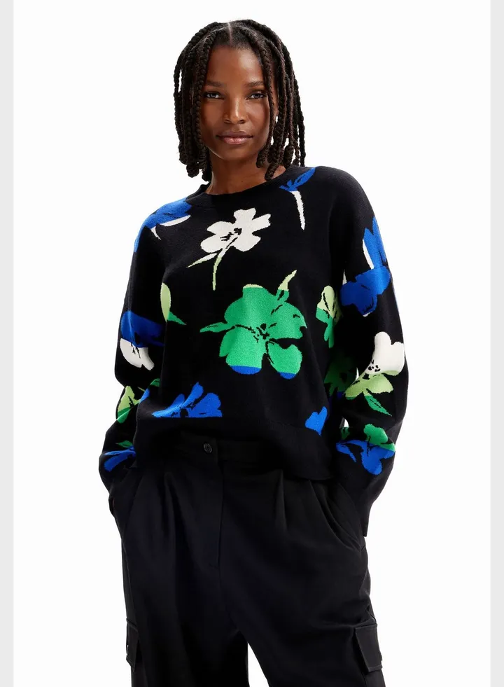 Floral Print Sweatshirt
