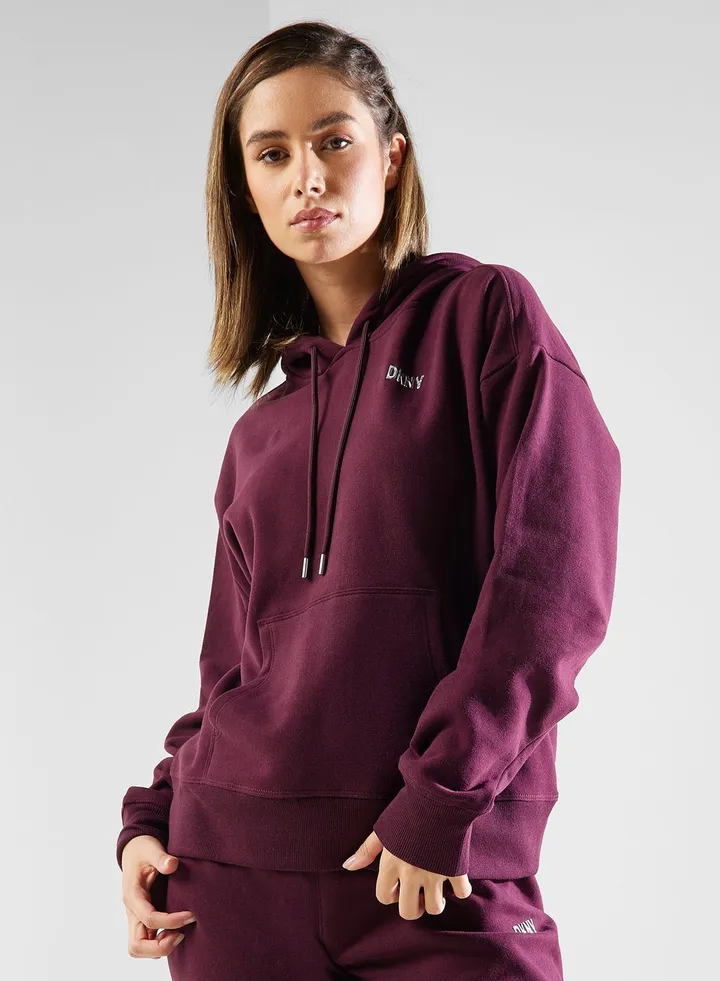 Logo Pocket Detail Hoodie