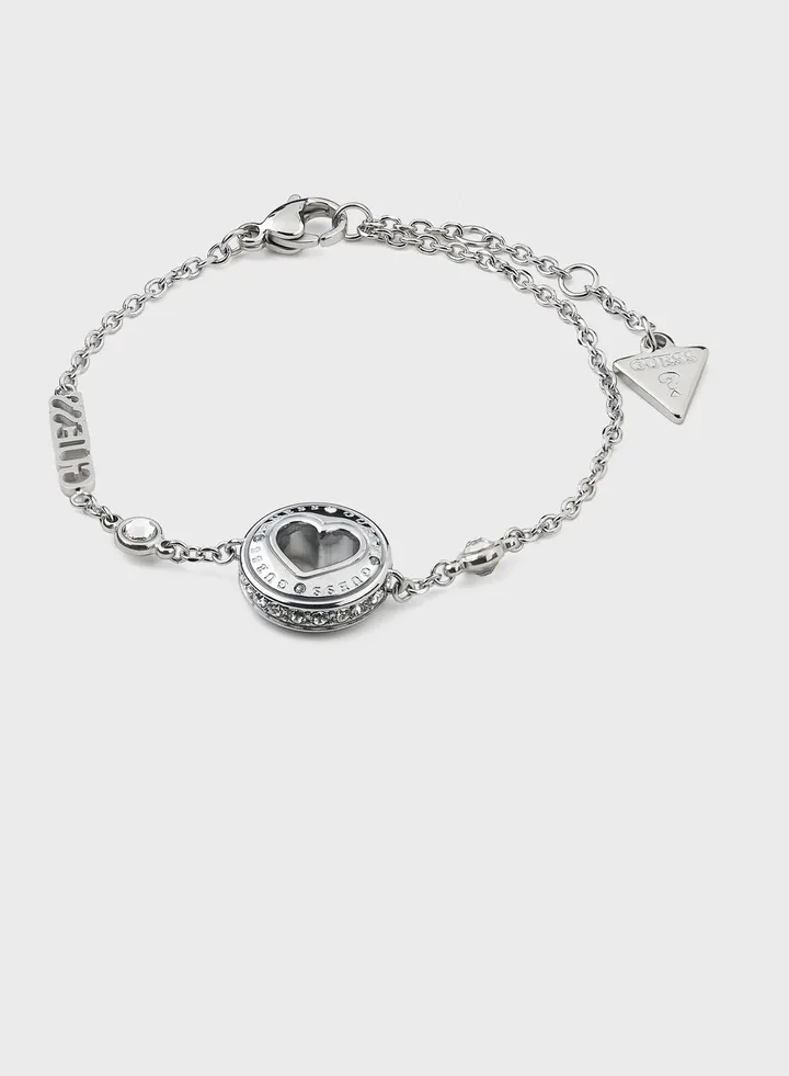 Rolling Heart Chain Bracelet
