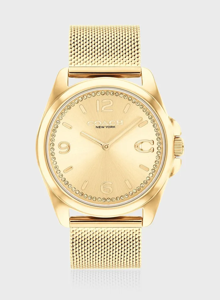 Greyson Mesh Strap Analog Watch