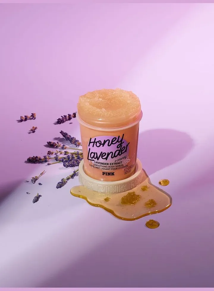Honey Lavender Smoothing Body Scrub with Pure Honey and Lavender Extract
