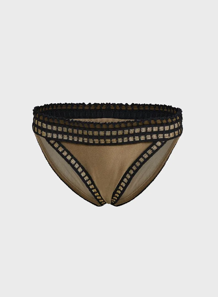 Crochet Detail Brief