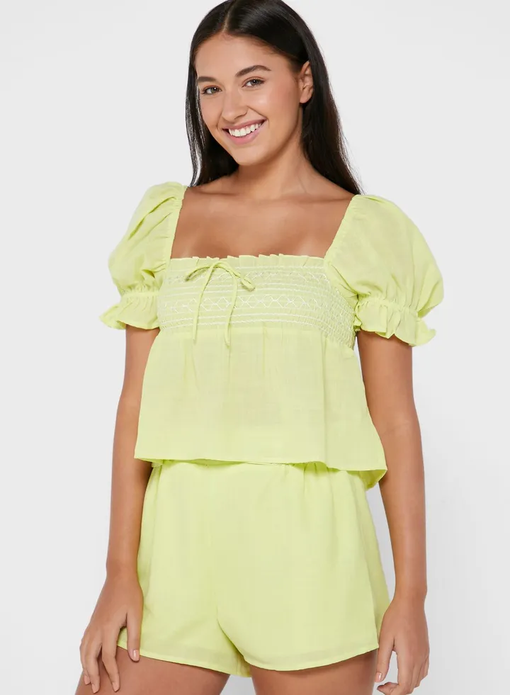 Neon Swing Beach Crop Top