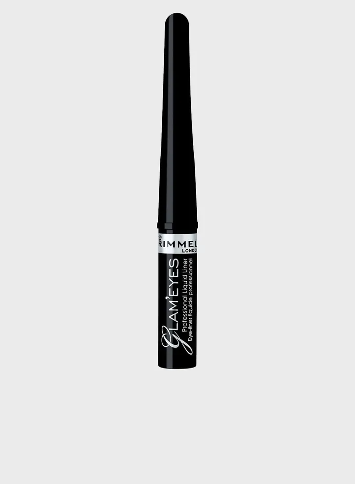 Rimmel Glam'eyes Professional Liquid Liner – 001 – Black Glamour, 3.5ml