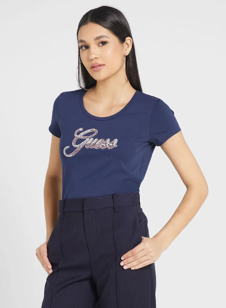 Graphic Crew Neck T-Shirt
