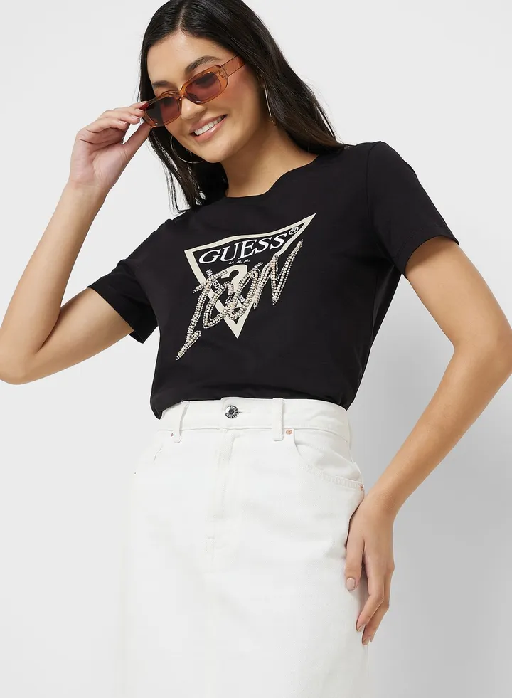 Graphic Crew Neck T-Shirt