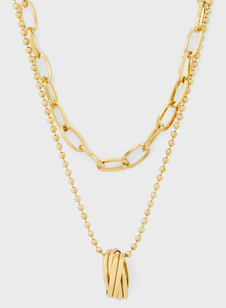 Layered Pendant Necklace