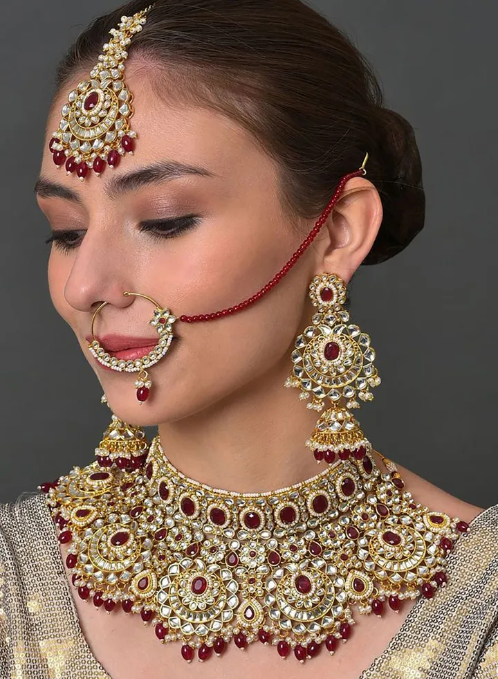 Kundan Gold Plated Necklace Set