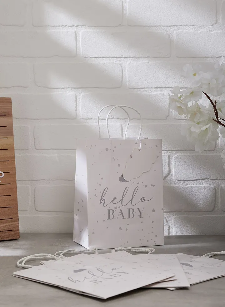 Gift Bag - Hello Baby - Clouds