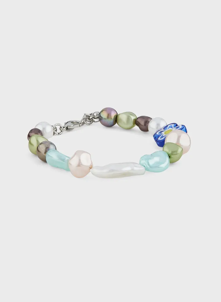 Pearl Floral Bracelet