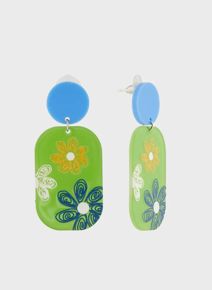 Floral Drop Earrings