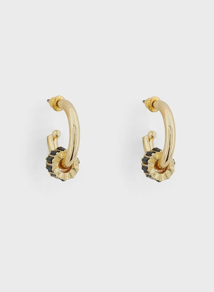 Crystal Hoop Earrings