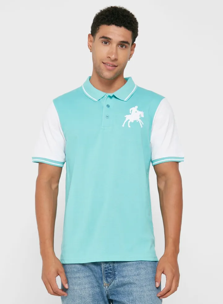 Colourblock Polo Shirt