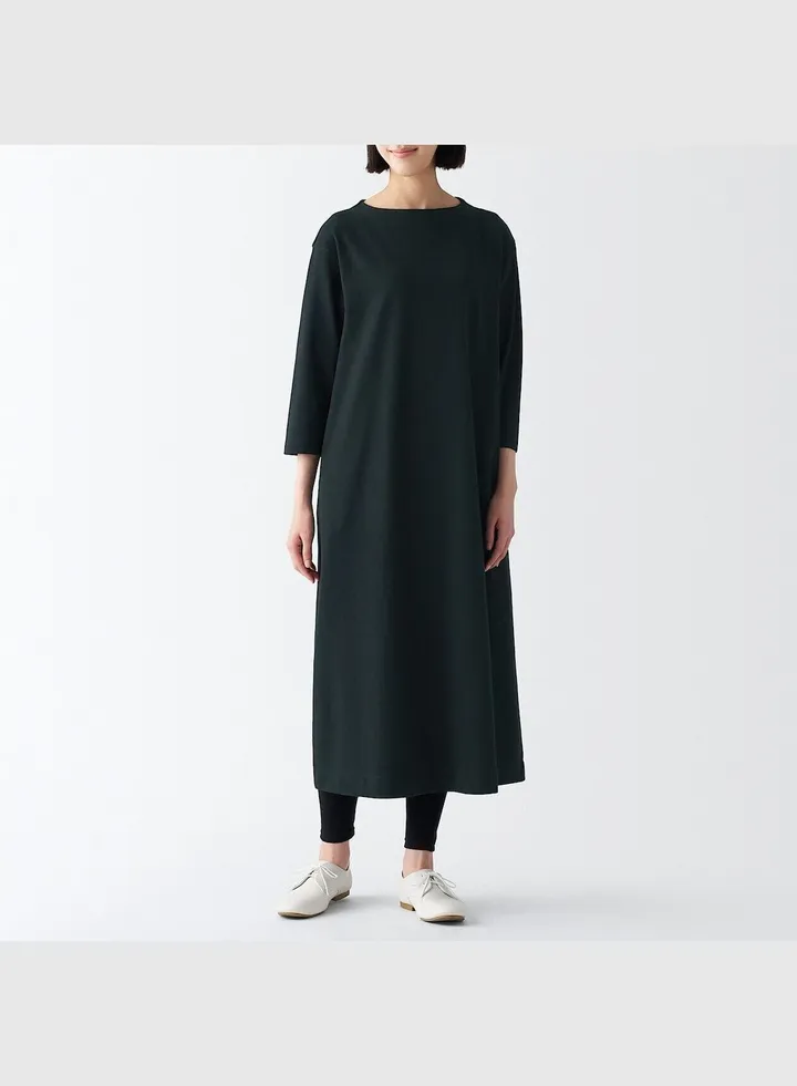 Heavy Weight Jersey 3/4 Sleeve Dress