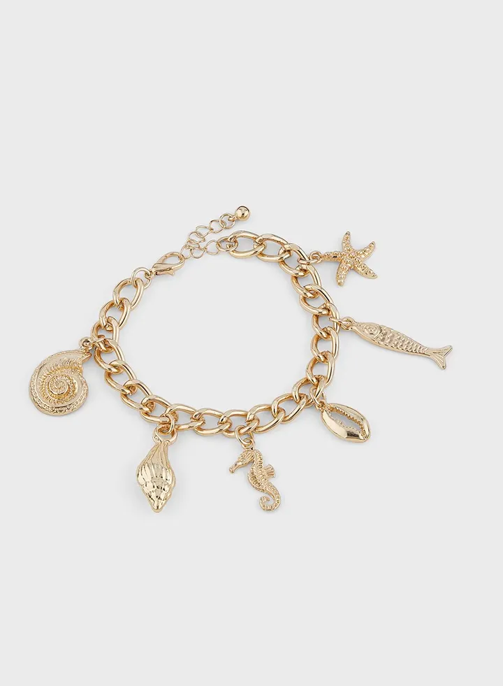 Marine Charm Chain Bracelet