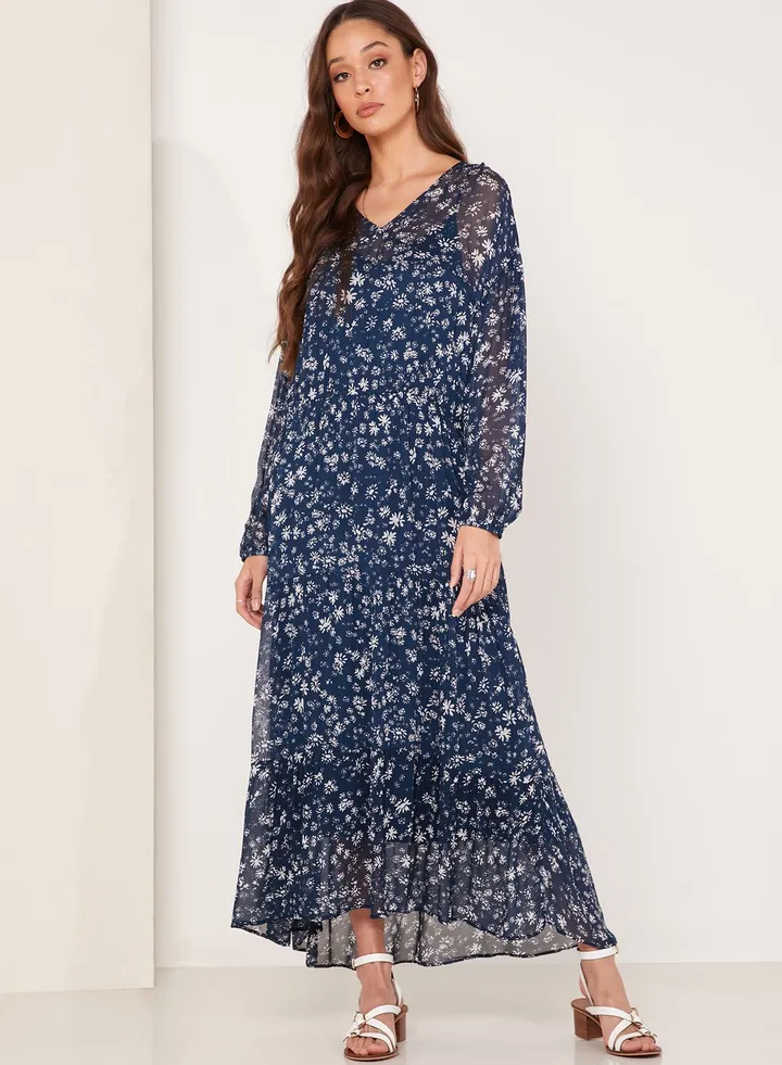 FLORAL MIDI DRESS