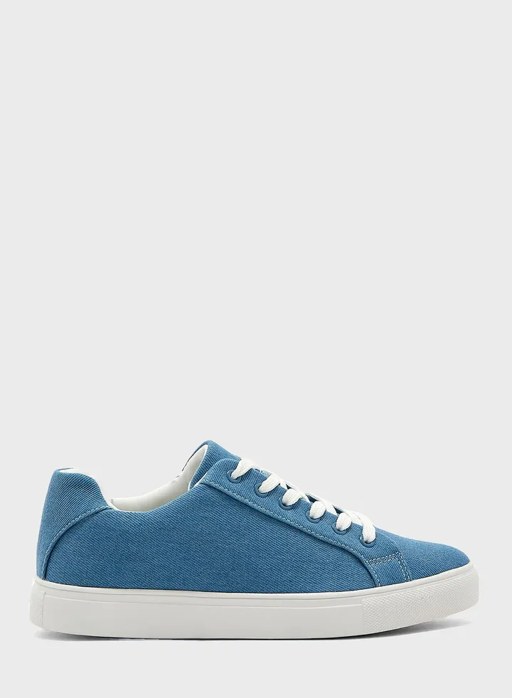 Denim Lace Up Plimsole