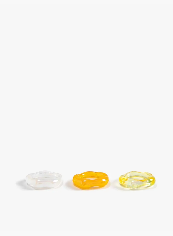 Multicolored 3-Pack Ring