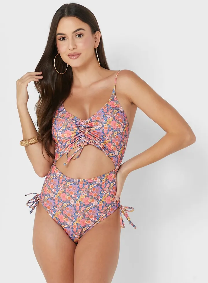 Floral Strappy Swimsuit
