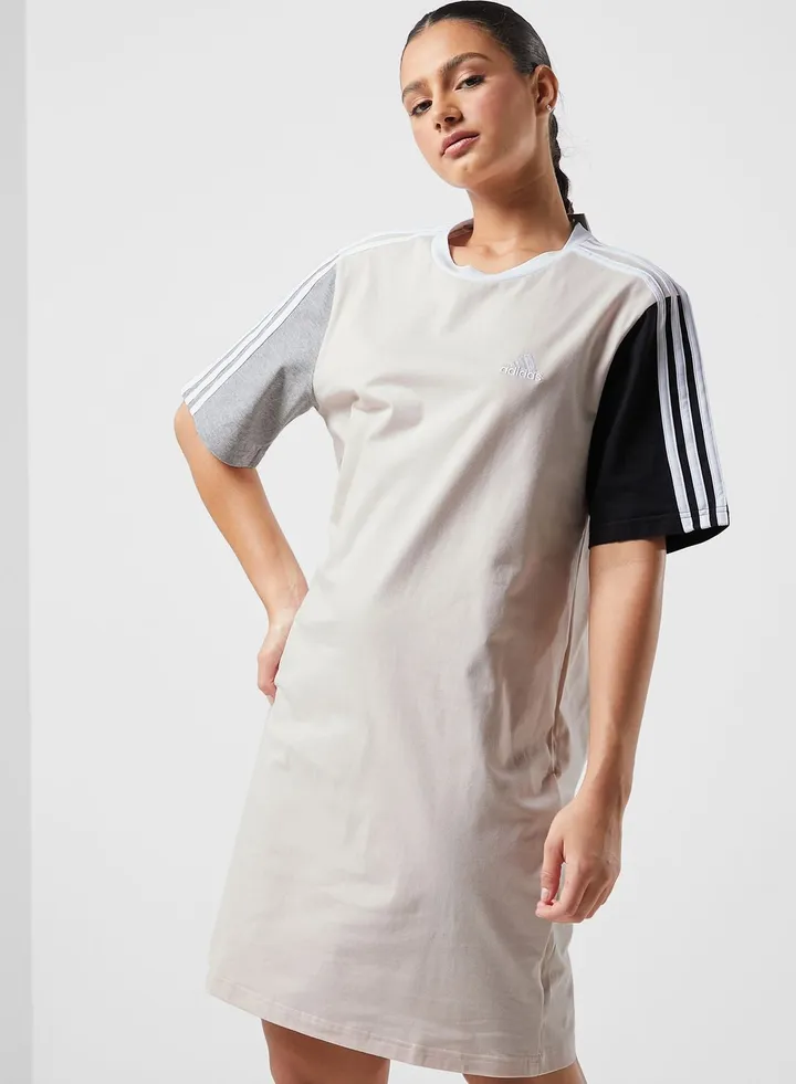 3 Stripe Boyfriend T-Shirt Dress
