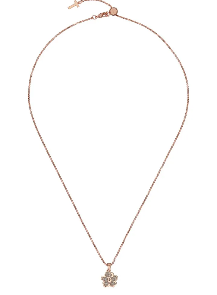 Lilea Magnolia Lillifora Small Enamel Pendant Necklace
