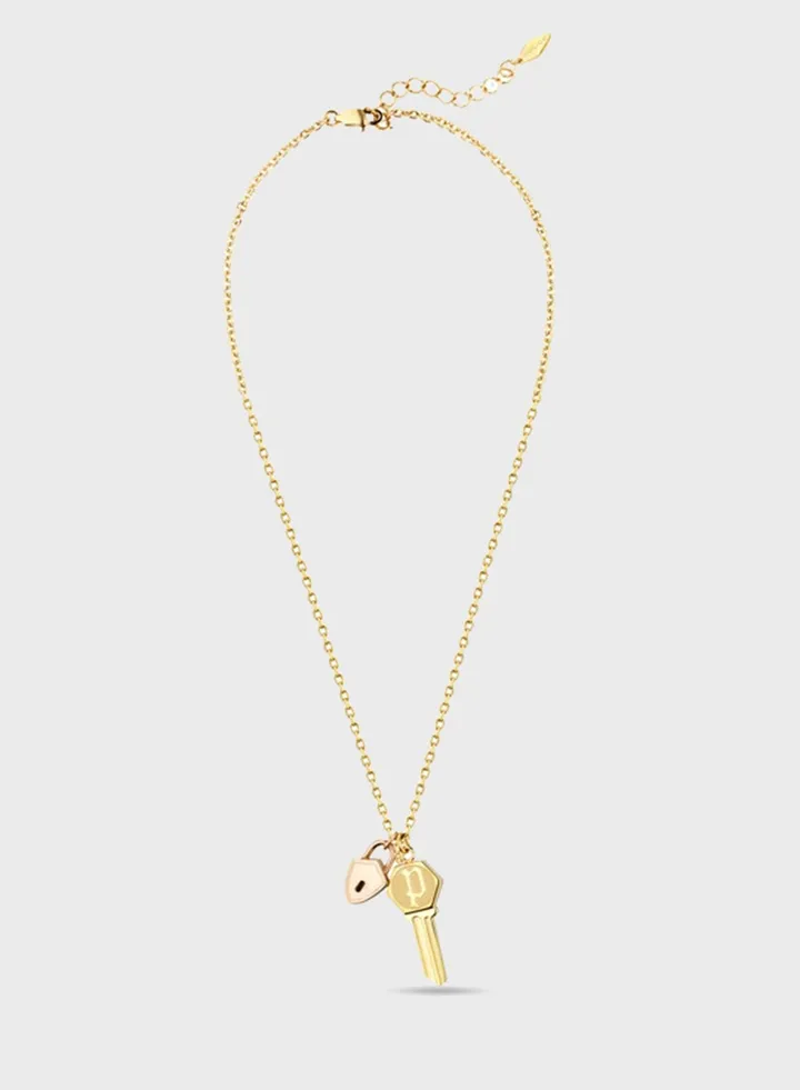 P Key Necklace
