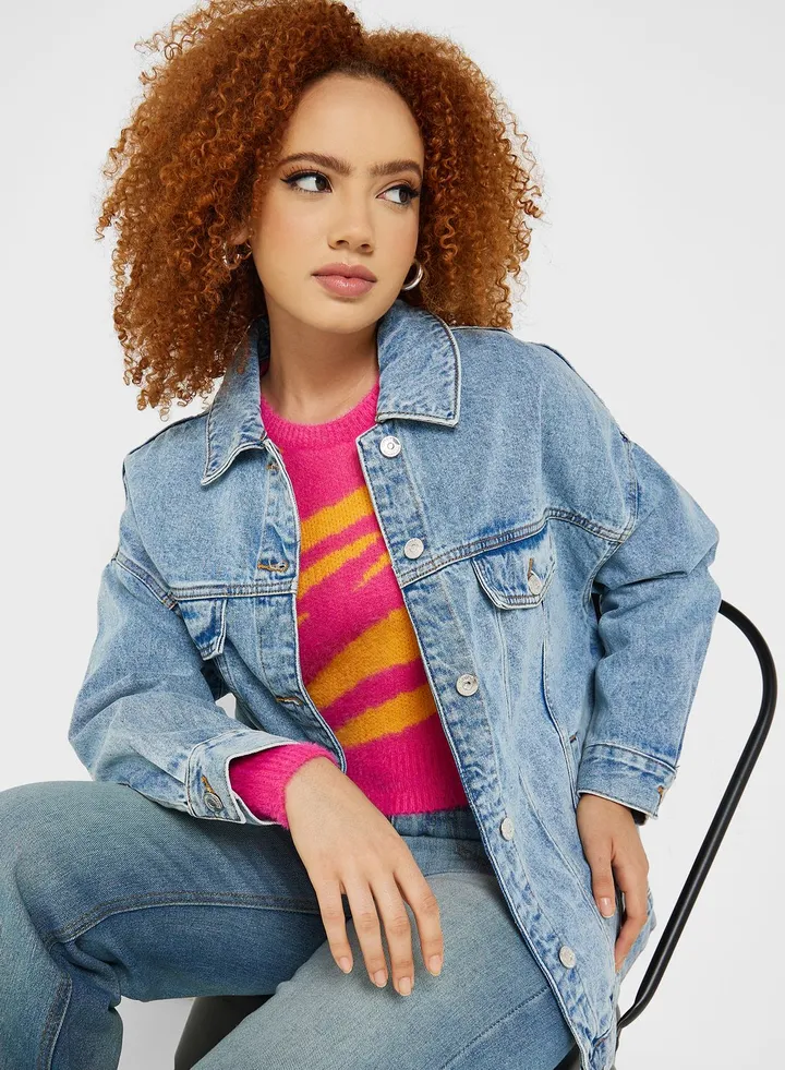 Pocket Detail Denim Jacket