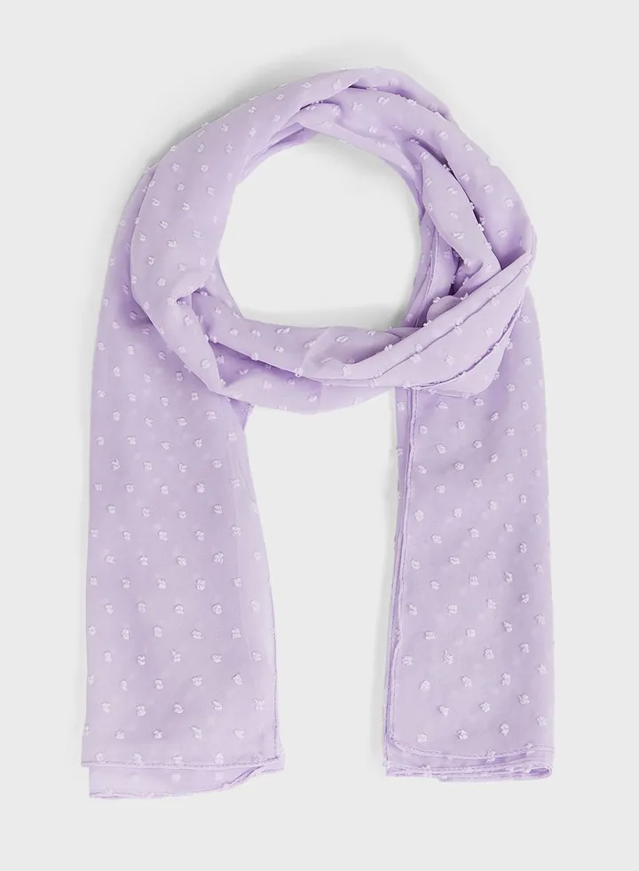 Texture Chiffon Long Scarf