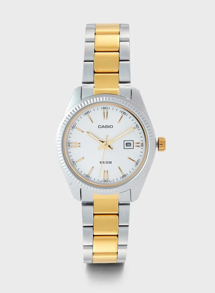 Steel Strap Analog Watch