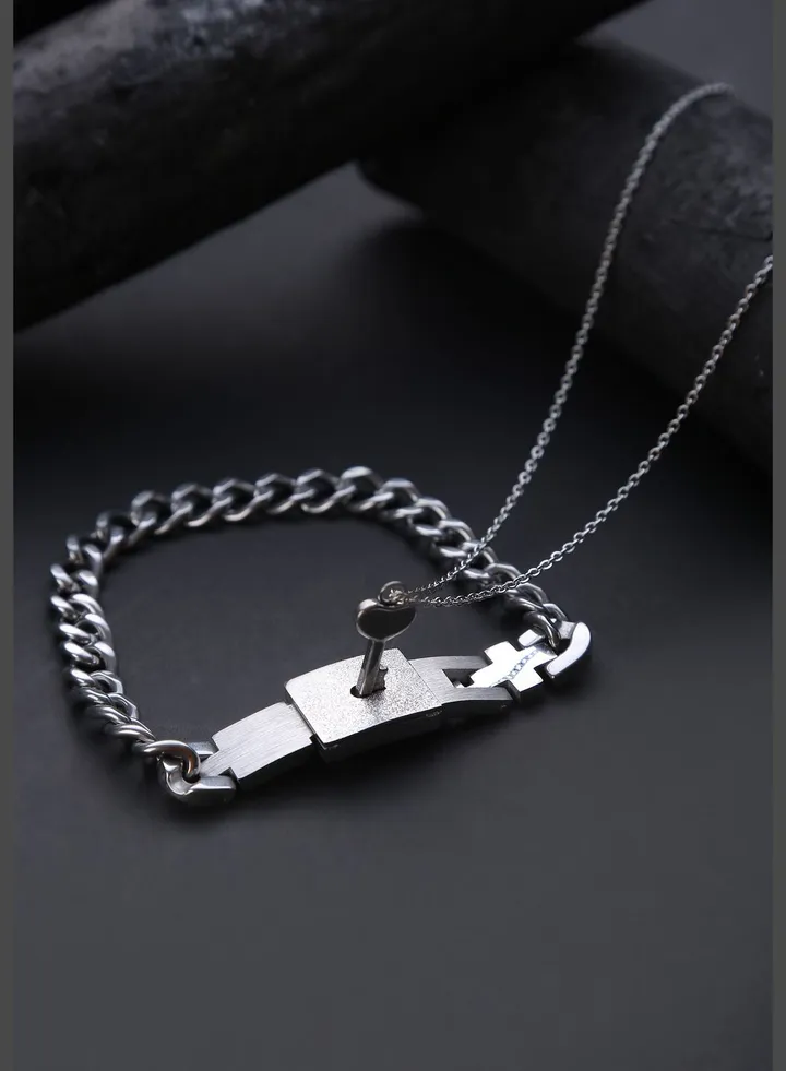 Designer Chain and Bracelet Set