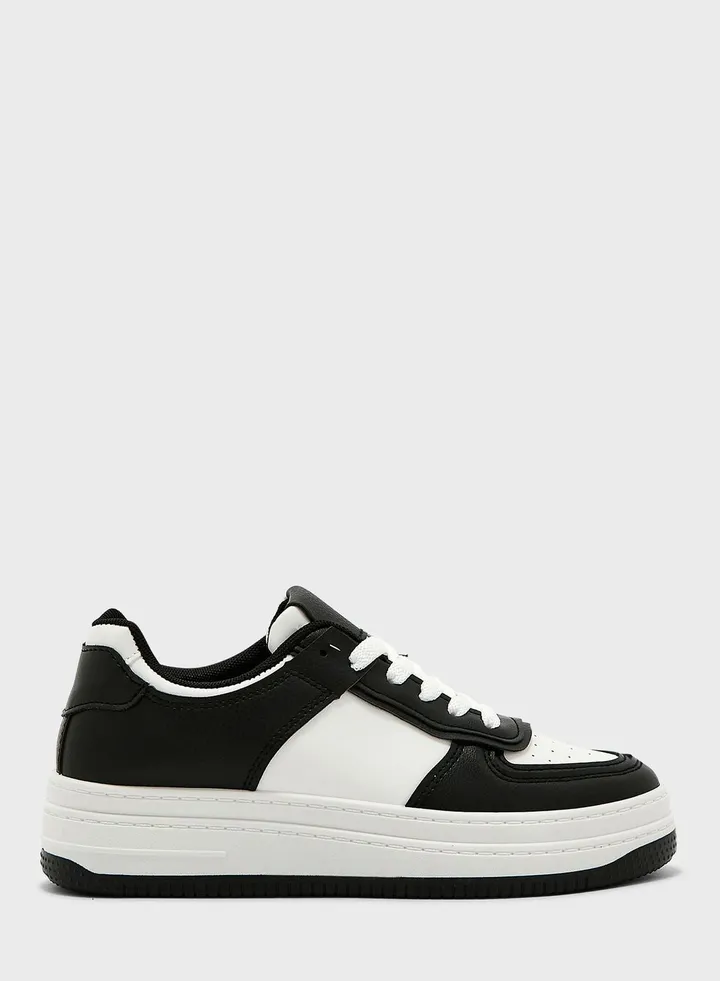 Platform Sneakers In Black