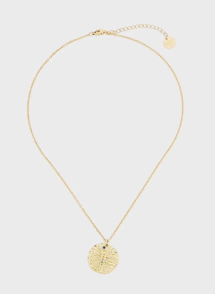 Scorpio Gold Coin Necklace