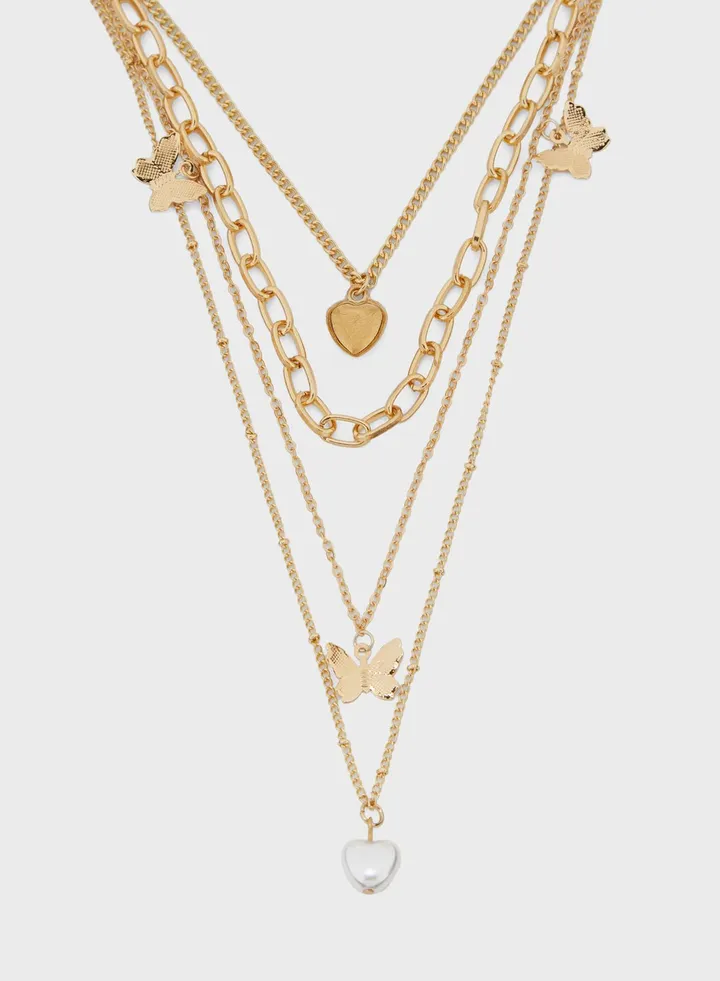 Idun Charm Layered Necklace