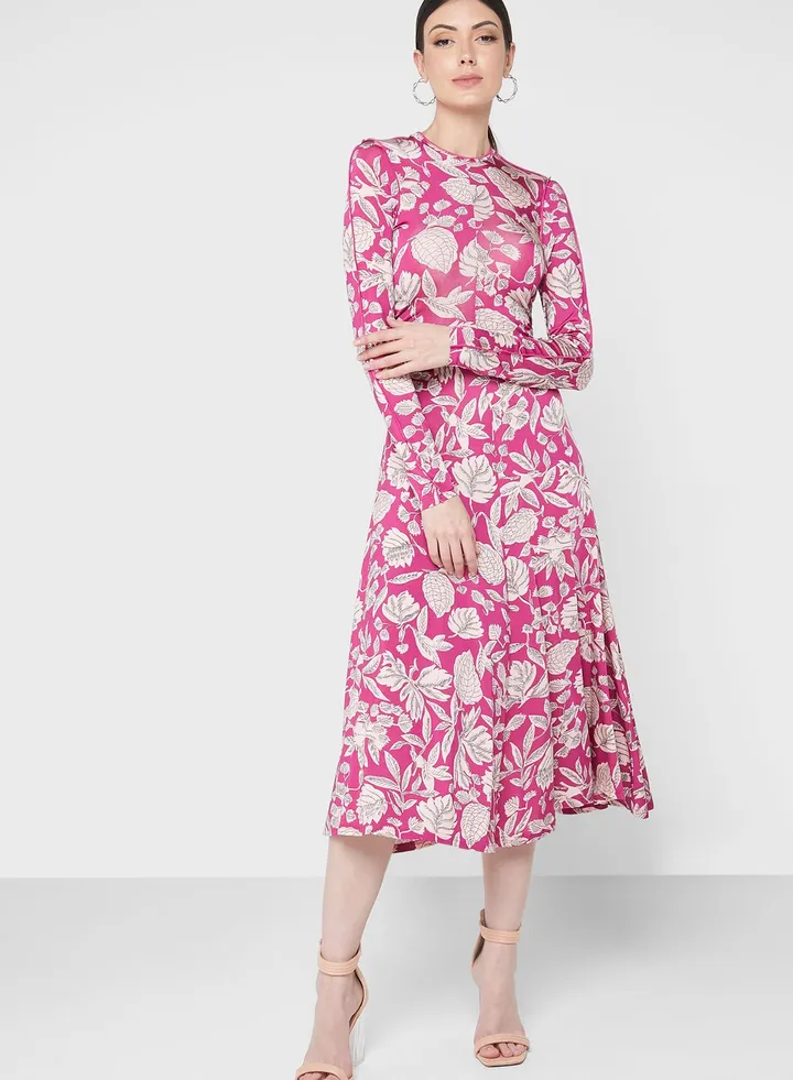 Knitted Printed Dress