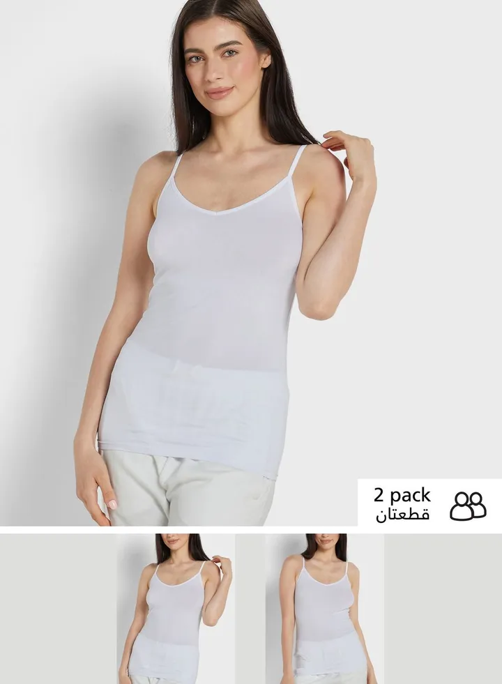 3 Pack Cotton Rich Strappy Vest
