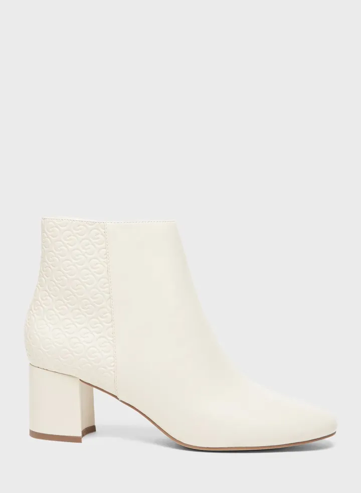 Mid Heel Ankle Boots