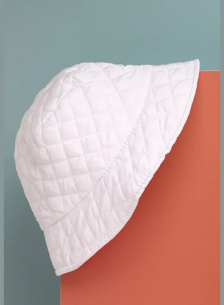 Casual Quilted Bucket Hat For Women