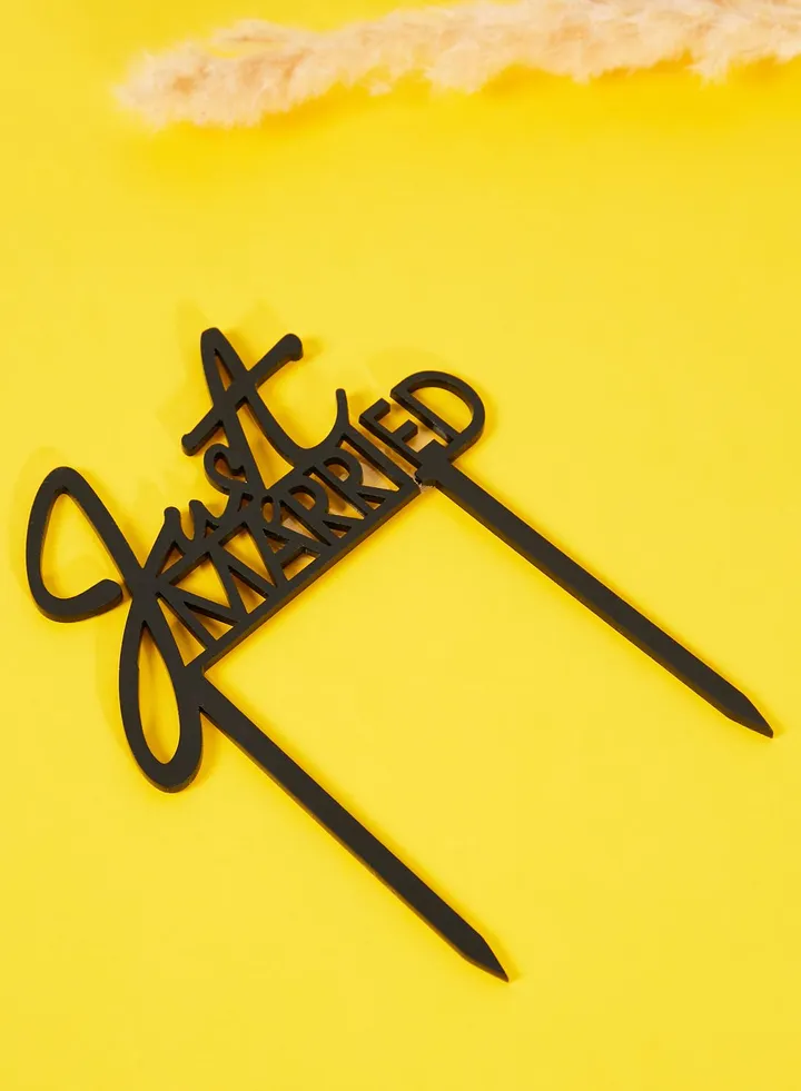 Cake Topper - Acrylic Just Married