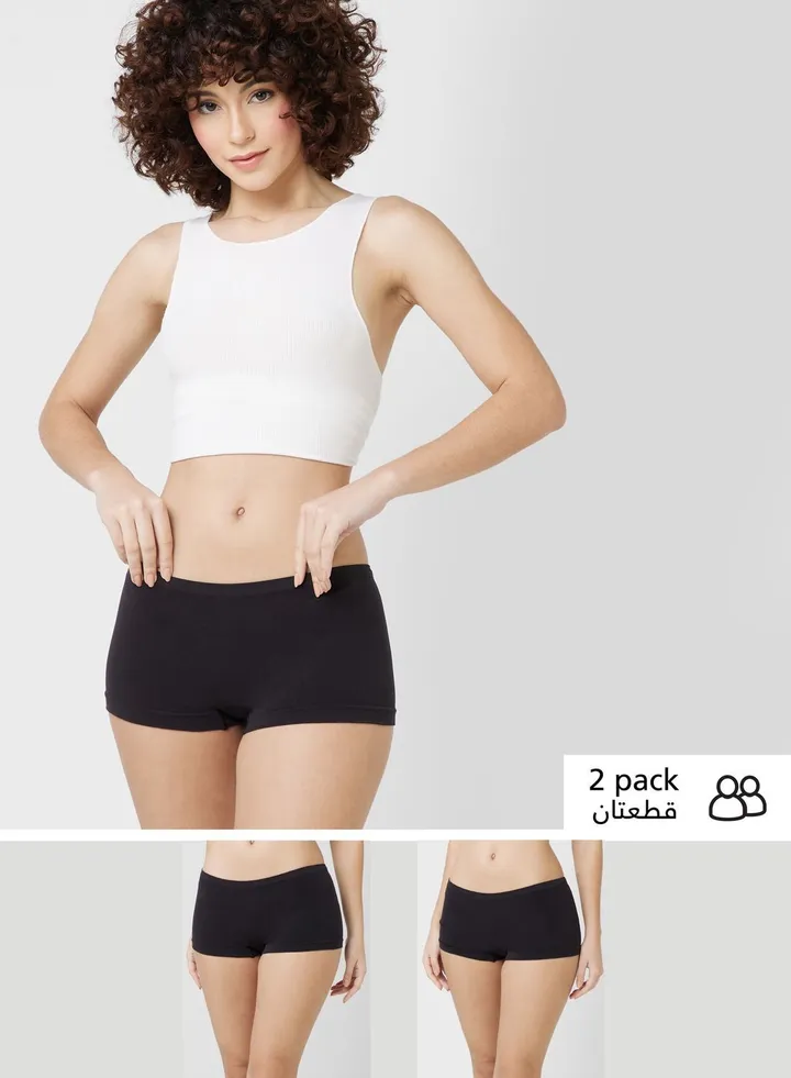 2 Pack High Waist Brief