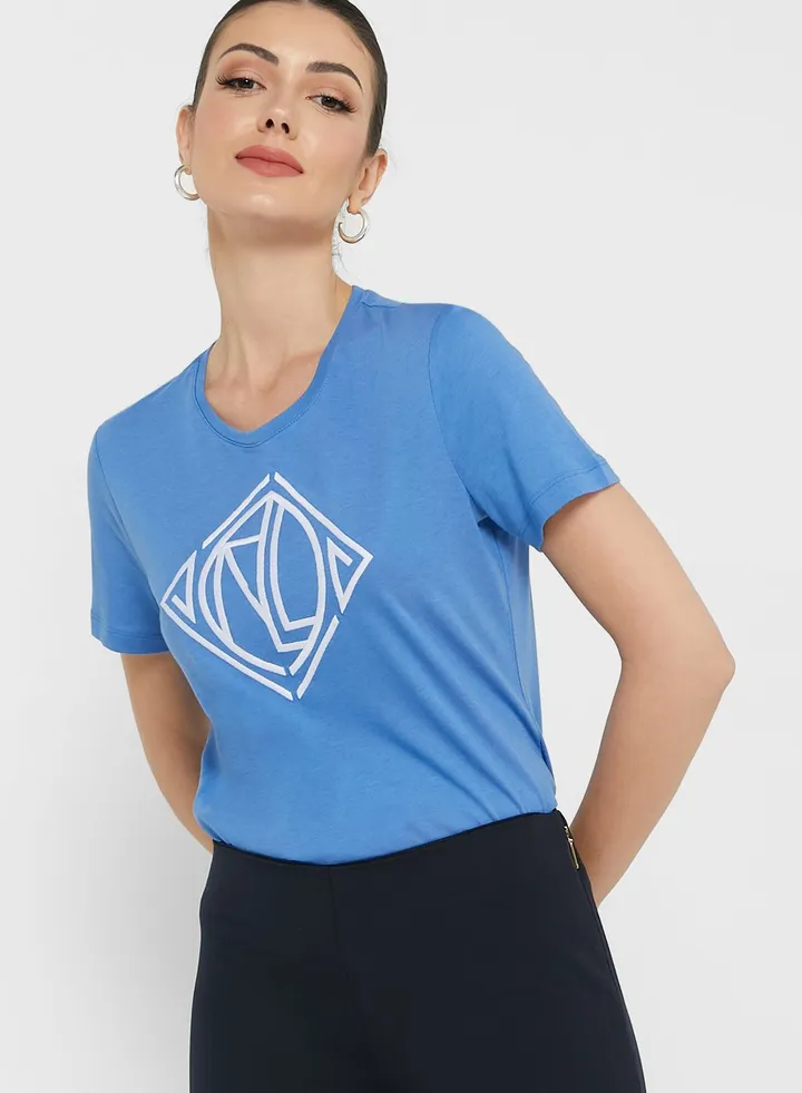 Crew Neck Graphic T-Shirt