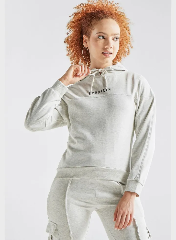 Printed Hooded Sweatshirt