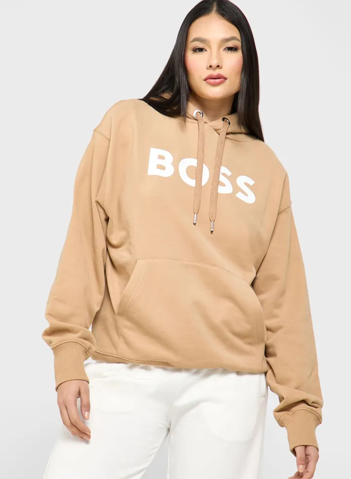 Pocket Detail Logo Hoodie